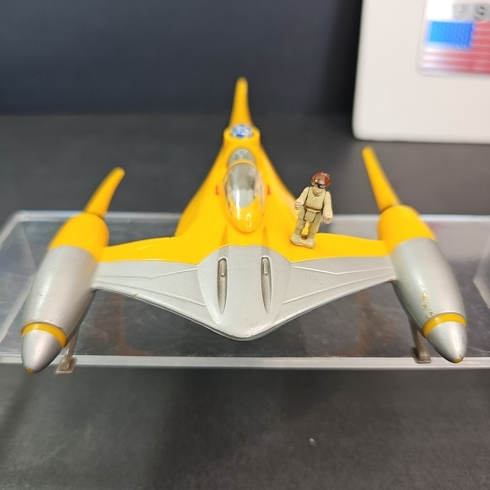 Star Wars Naboo N-1 Starfighter 1998 Action Fleet Galoob with figure